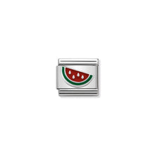 Load image into Gallery viewer, COMPOSABLE CLASSIC LINK 330202/42 WATERMELON IN ENAMEL & 925 SILVER