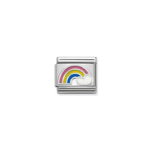Load image into Gallery viewer, COMPOSABLE CLASSIC LINK 330204/25 RAINBOW IN SILVER