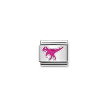 Load image into Gallery viewer, COMPOSABLE CLASSIC LINK 330204/21 DINOSAUR IN ENAMEL & 925 SILVER