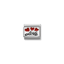 Load image into Gallery viewer, COMPOSABLE CLASSIC LINK 330208/06 LOVE WITH BALLOONS IN ENAMEL & 925 SILVER