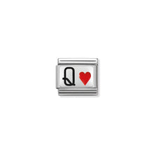Load image into Gallery viewer, COMPOSABLE CLASSIC LINK 330208/30 QUEEN OF HEARTS IN ENAMEL & 925 SILVER