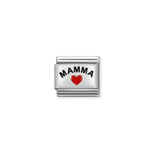 Load image into Gallery viewer, COMPOSABLE CLASSIC LINK 330208/34 MAMMA WITH HEART IN ENAMEL & 925 SILVER