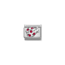 Load image into Gallery viewer, COMPOSABLE CLASSIC LINK 330304/36 RED LADYBUG CZ IN SILVER