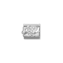 Load image into Gallery viewer, COMPOSABLE CLASSIC LINK 330304/46 TURTLE WITH CZ IN 925 SILVER