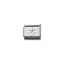 Load image into Gallery viewer, COMPOSABLE CLASSIC LINK 330313/02 SNOWFLAKE WITH WHITE CZ IN 925 SILVER