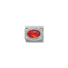 Load image into Gallery viewer, COMPOSABLE CLASSIC LINK 330503/08 RED OPAL STONE IN 925 SILVER