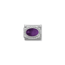 Load image into Gallery viewer, COMPOSABLE CLASSIC LINK 330504/02 AMETHYST STONE IN 925 SILVER