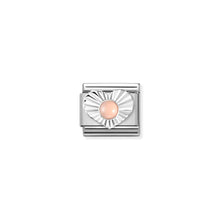 Load image into Gallery viewer, COMPOSABLE CLASSIC LINK 330508/10 PINK CORAL IN SILVER HEART