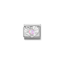 Load image into Gallery viewer, COMPOSABLE CLASSIC LINK 330508/38 PINK OPAL IN SILVER HEART