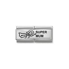 Load image into Gallery viewer, COMPOSABLE CLASSIC DOUBLE LINK 330710/38 SUPER MUM IN 925 SILVER