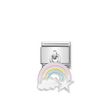 Load image into Gallery viewer, COMPOSABLE CLASSIC LINK 331805/17 RAINBOW CHARM IN ENAMEL & 925 SILVER