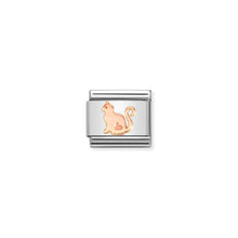 Load image into Gallery viewer, COMPOSABLE CLASSIC LINK 430104/51 CAT IN 9K ROSE GOLD