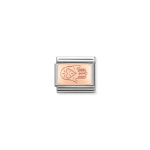 Load image into Gallery viewer, COMPOSABLE CLASSIC LINK 430110/04 FATIMA HAND IN 9K ROSE GOLD
