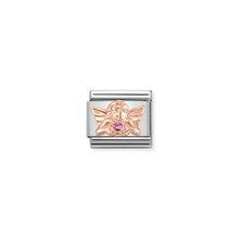Load image into Gallery viewer, COMPOSABLE CLASSIC LINK 430302/24 ANGEL OF FRIENDSHIP 9K ROSE GOLD & CZ