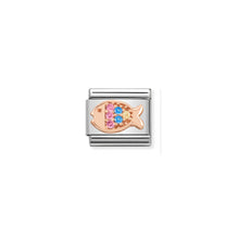 Load image into Gallery viewer, COMPOSABLE CLASSIC LINK 430302/26 FISH 9K ROSE GOLD & CZ