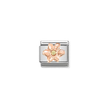 Load image into Gallery viewer, COMPOSABLE CLASSIC LINK 430305/13 DAFFODIL IN 9K ROSE GOLD & CZ