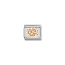 Load image into Gallery viewer, COMPOSABLE CLASSIC LINK 430305/18 SUN IN 9K ROSE GOLD & CZ