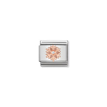 Load image into Gallery viewer, COMPOSABLE CLASSIC LINK 430305/23 SNOWFLAKE IN 9K ROSE GOLD & CZ