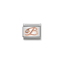 Load image into Gallery viewer, COMPOSABLE CLASSIC LINK 430310/02 LETTER B IN 9K ROSE GOLD