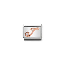 Load image into Gallery viewer, COMPOSABLE CLASSIC LINK 430310/10 LETTER J IN 9K ROSE GOLD