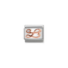 Load image into Gallery viewer, COMPOSABLE CLASSIC LINK 430310/12 LETTER L IN 9K ROSE GOLD
