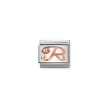 Load image into Gallery viewer, COMPOSABLE CLASSIC LINK 430310/18 LETTER R IN 9K ROSE GOLD