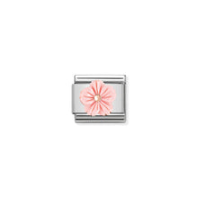 Load image into Gallery viewer, COMPOSABLE CLASSIC LINK 430510/03 FLOWER IN ROSE CORAL IN 9K ROSE GOLD