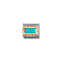Load image into Gallery viewer, COMPOSABLE CLASSIC LINK 430512/06 TURQUOISE IN 9K ROSE GOLD