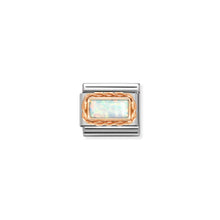Load image into Gallery viewer, COMPOSABLE CLASSIC LINK 430512/07 WHITE OPAL IN 9K ROSE GOLD