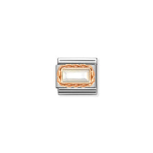 Load image into Gallery viewer, COMPOSABLE CLASSIC LINK 430512/12 WHITE MOTHER OF PEARL IN 9K ROSE GOLD
