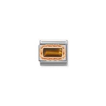 Load image into Gallery viewer, COMPOSABLE CLASSIC LINK 430512/41 TIGER EYE IN 9K ROSE GOLD