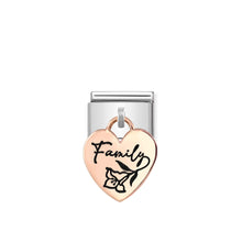 Load image into Gallery viewer, COMPOSABLE CLASSIC LINK 431803/04 FAMILY CHARM IN 9K ROSE GOLD