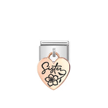 Load image into Gallery viewer, COMPOSABLE CLASSIC LINK 431803/05 SISTER CHARM IN 9K ROSE GOLD