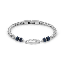 Load image into Gallery viewer, ATLANTE STAINLESS STEEL BRACELET 027506/065 KNOT SODALITE
