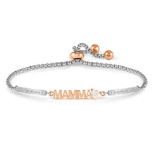 Load image into Gallery viewer, MILLELUCI FAMILY BRACELET WITH CZ 028026/003 ROSE GOLD MAMMA WITH CZ
