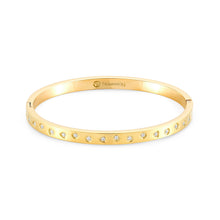 Load image into Gallery viewer, INFINITO BANGLE 028202/012 GOLD WITH CZ
