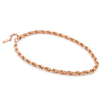 Load image into Gallery viewer, SILHOUETTE NECKLACE 028501/011 ROSE GOLD PVD CHAIN
