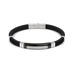 CITY ENERGY BRACELET 028819/060 BLACK PVD, STAINLESS STEEL & CZ