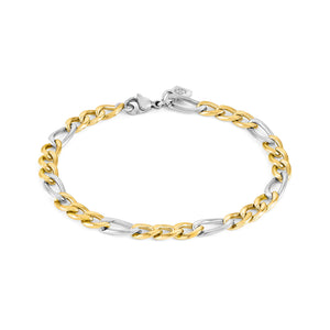 B-YOND BRACELET 028934/035 GOLD, S/STEEL LGE CURB CHAIN