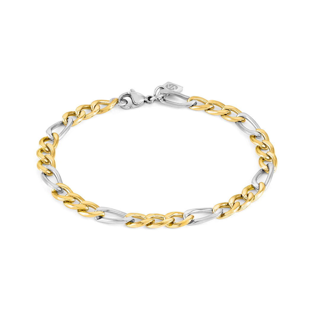 B-YOND BRACELET 028934/035 GOLD, S/STEEL LGE CURB CHAIN