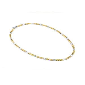 B-YOND NECKLACE 028940/031 GOLD, S/STEEL LGE CURB CHAIN