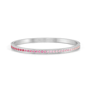 PRETTY BANGLES 029505/06/002 STAINLESS STEEL WITH GRADIENT PINK CZ