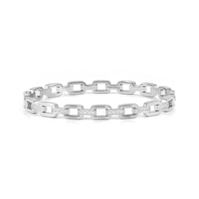Load image into Gallery viewer, PRETTY BANGLES 029509/10/15/001 STAINLESS STEEL CHAIN STYLE WITH WHITE CZ
