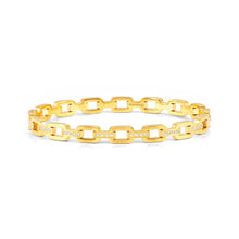 Load image into Gallery viewer, PRETTY BANGLES 029509/10/15/012 GOLD CHAIN STYLE WITH WHITE CZ

