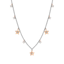 Load image into Gallery viewer, MYSOPHIE NECKLACE 029906/023 ROSE GOLD STAR CZ PENDANTS
