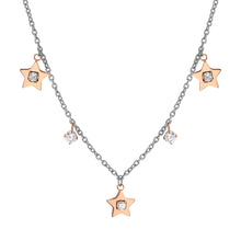 Load image into Gallery viewer, MYSOPHIE NECKLACE 029906/023 ROSE GOLD STAR CZ PENDANTS
