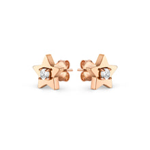 Load image into Gallery viewer, MYSOPHIE EARRINGS 029907/023 ROSE GOLD STAR CZ STUDS
