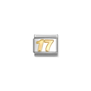 COMPOSABLE CLASSIC LINK 030109/45 NUMBER 17 IN 18K GOLD