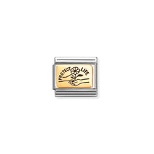 Load image into Gallery viewer, COMPOSABLE CLASSIC LINK 030166/66 PROTECT LIFE IN 18K GOLD &amp; ENAMEL
