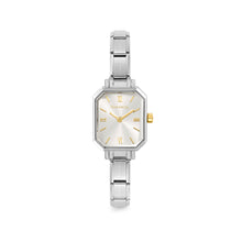 Load image into Gallery viewer, WATCH PARIS 076039/017 STAINLESS STEEL RECTANGLE &amp; SILVER DIAL

